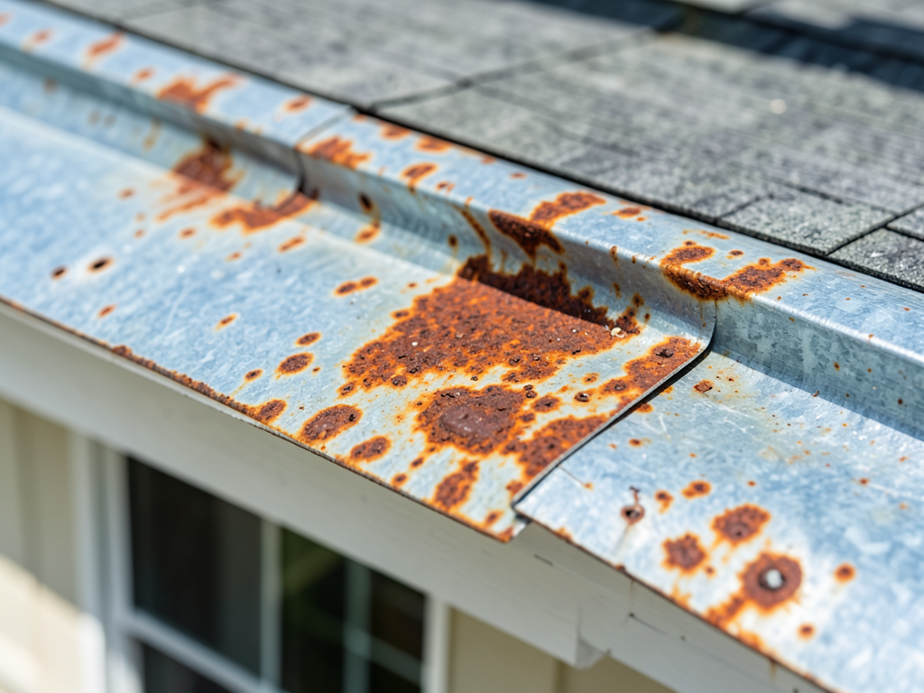 Dealing with rusted drip edges and flashings on ol