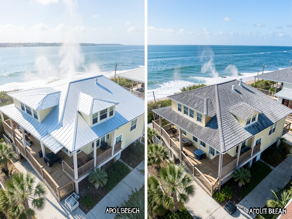 Shingle vs metal roofs for homes in apollo beach w